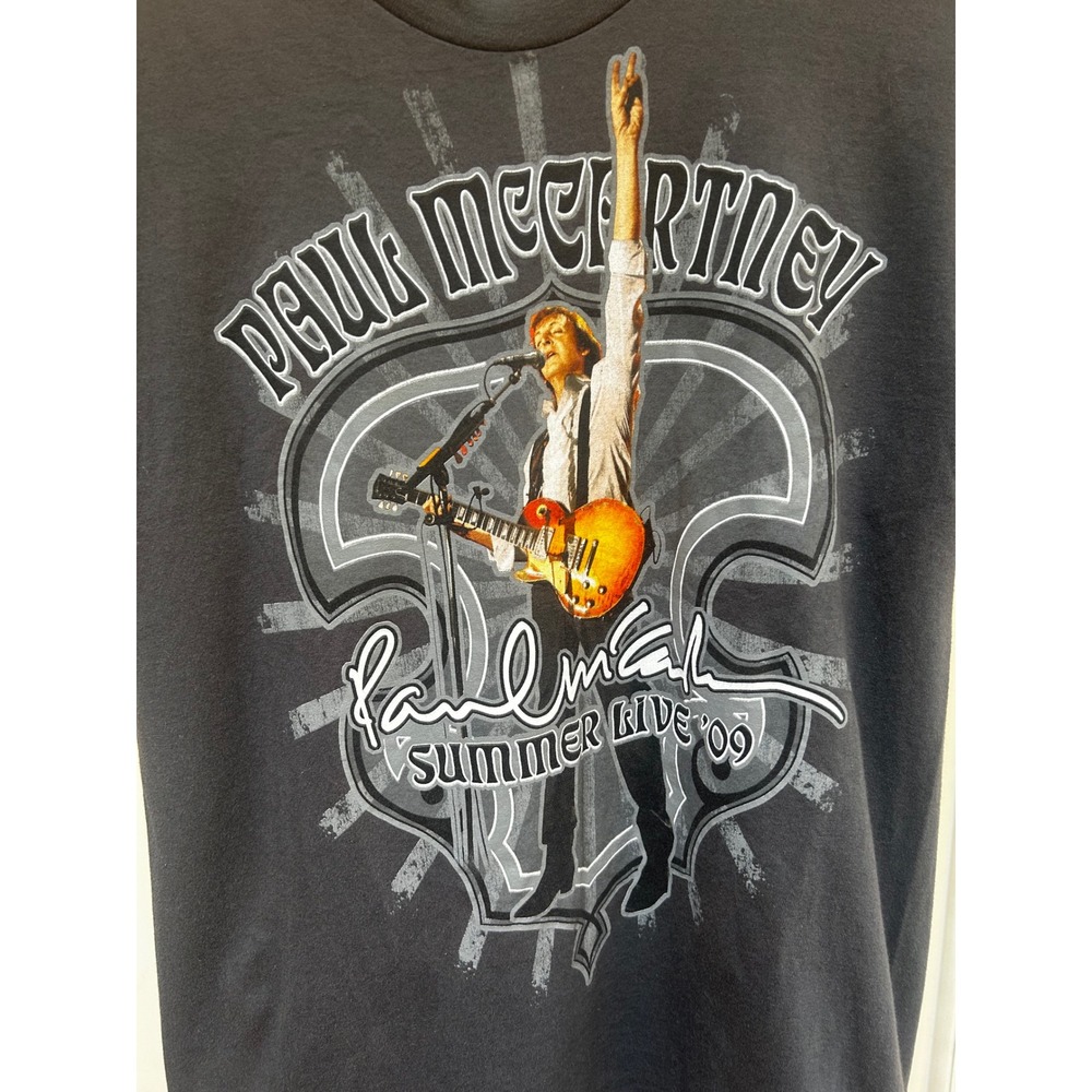 Paul McCartney Summer Tour 09 Graphic T Shirt Mens Small American Apparel - Picture 2 of 4